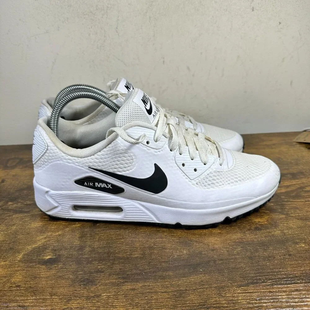 Nike Air Max 90 G Golf White Black Golf CU9978-101 Shoes Sneakers Men's Size 8.5